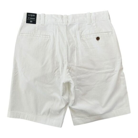J. CREW Men’s 9” Flex Chino Shorts White NEW - Picture 3 of 7